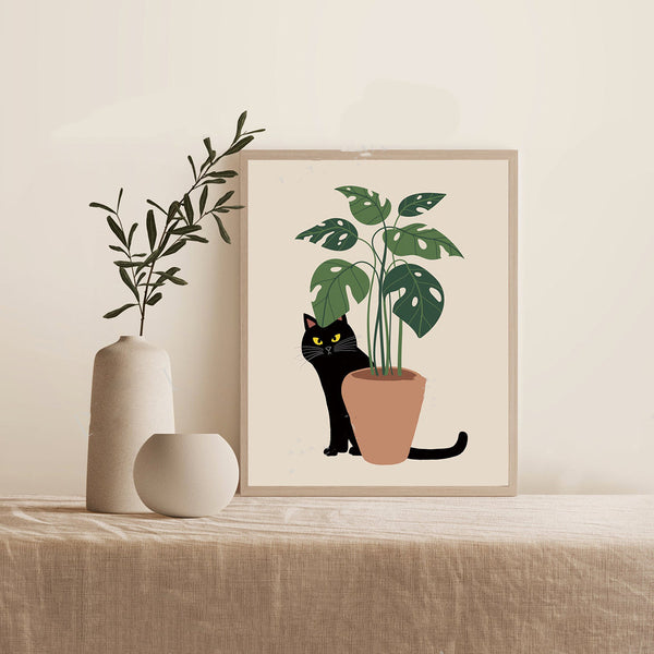 Cute Cat Canvas Art