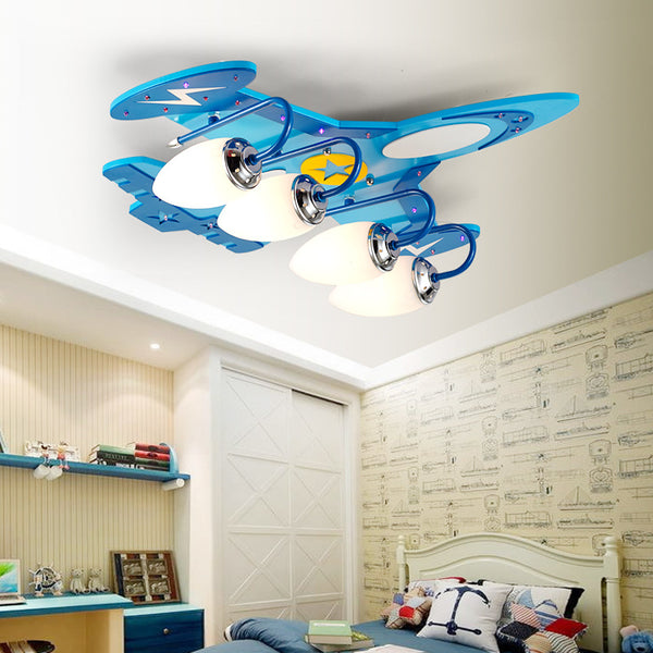 Cartoon Airplane LED Ceiling Lamp