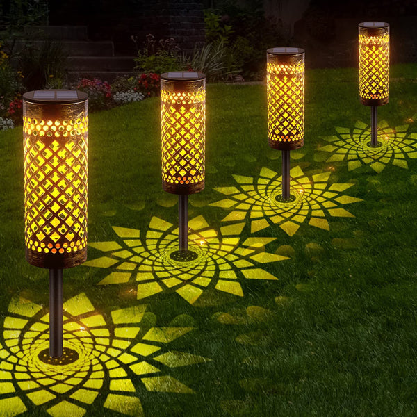 Solar Geometric Lawn Lamp