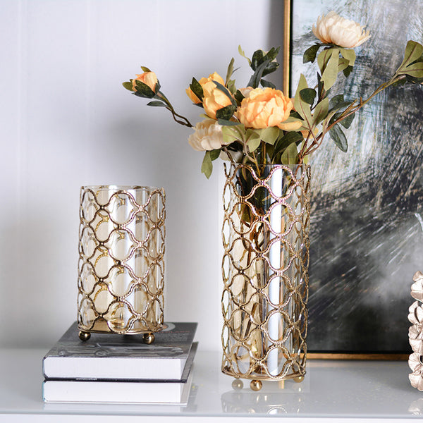 Golden Geo Vase